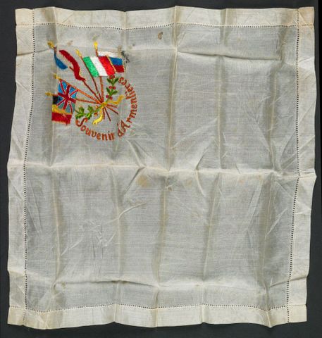 Souvenir d’ Armentiere, 1917, France, maker unknown. Gift of the Chatfield family, 1936. Te Papa (CA000316/007/0001/0001)