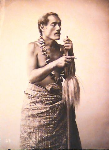 Portrait of Lauaki Namulau'ulu Mamoe; 1909; O.001123; Te Papa