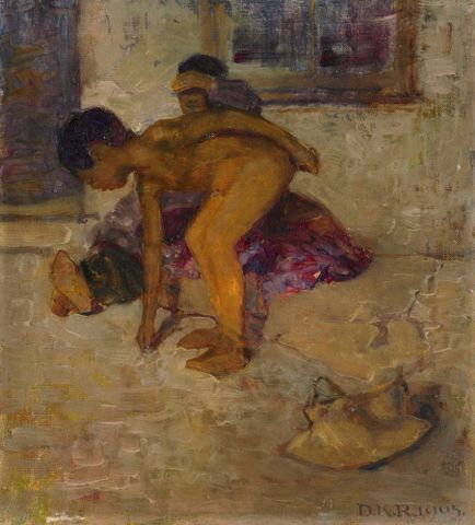 Painting of a boy