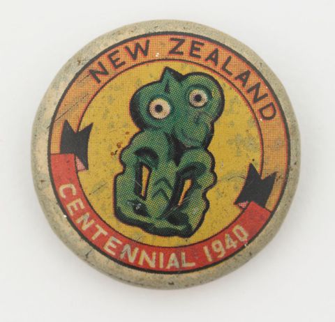 Centennial Exhibition souvenir badge
