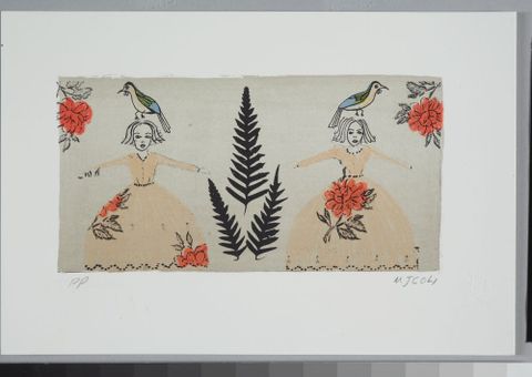 Megan Campbell, Fern, 2004, lithograph. Purchased 2010. Te Papa (CA000931/001/0168)