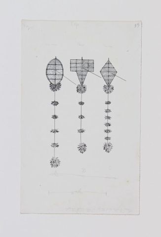 Drawings of Kites (from Myths and Songs of the South Pacific), c1920. Richardson, Ethel. Te Papa