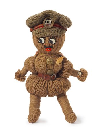 Doll, Soldier, 1914-1916, New Zealand, by Dorothy Broad. Purchased 2009. © Te Papa. CC BY-NC-ND licence. Te Papa (GH016389)