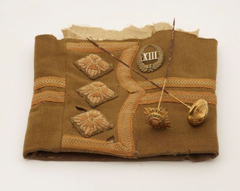 Uniform sleeve (partial), 1914-1918, New Zealand, maker unknown. Gift of Marianne Abraham, 2010. CC BY-NC-ND licence. Te Papa (GH016805)