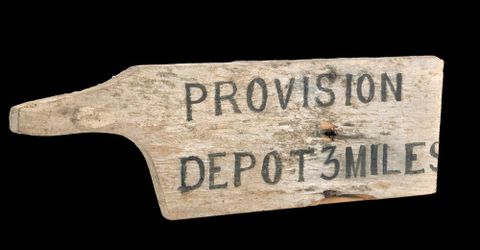 Sign post, circa 1880, New Zealand, maker unknown. Gift of Dr Ron Balham, 1959. CC BY-NC-ND licence. Te Papa (GH003522)