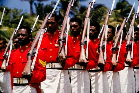 Fiji, Royal Tour, 1953, by Brian Brake, Te Papa, Gift of Mr Raymond Wai-Man Lau, 2001