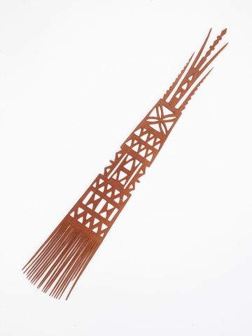 Selu la’au (wooden comb); FE000887; Gift of Alexander Turnbull, 1913; Te Papa