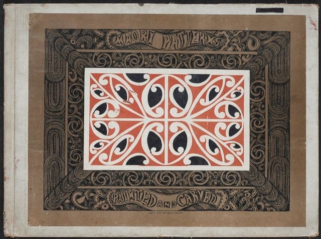 Maori patterns painted and carved | Collections Online - Museum of