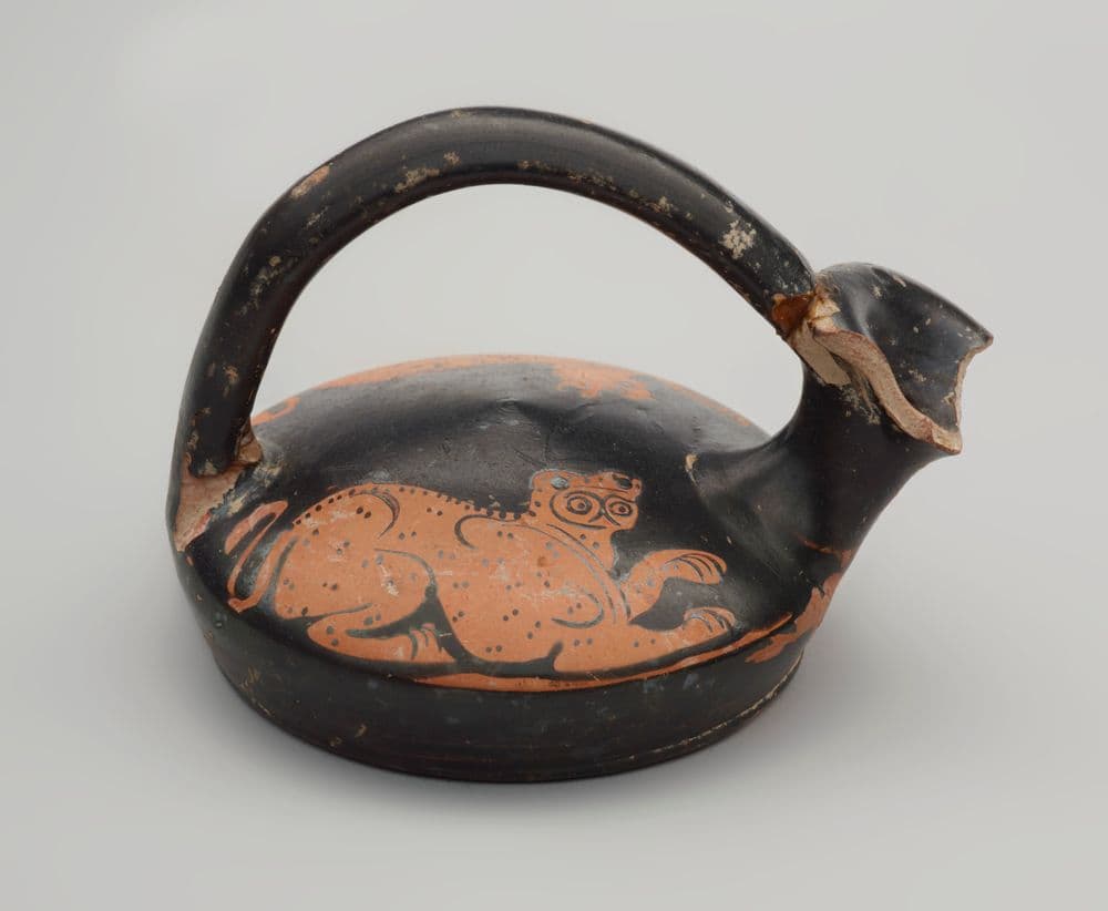 asika　中南米古美術　発掘品　酒器？ Askos, oil flask | Collections Online - Museum of New Zealand Te