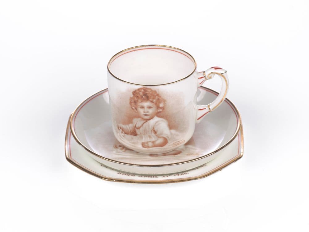 Princess Elizabeth cup, saucer and plate set | Collections Online